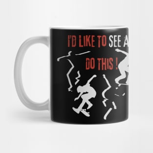 Funny AI Artificial Intelligence Skateboard Ironic Oddly Specific Offensive Gen Z Mug